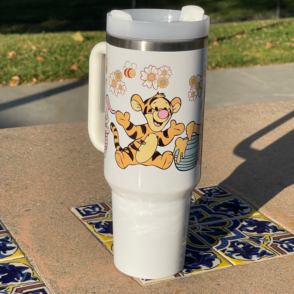 Custom Tumbler Disney Winnie the Pooh Brand new 40 oz double wall stainless trav - Picture 8 of 8